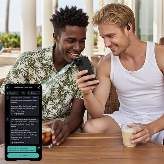 4Smarts Skybuds Bluetooth-Freisprecheinrichtung Kopfhörer mit Ladeetui Schwarz