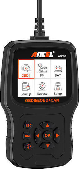 Ancel Fahrzeugdiagnosewerkzeug Digital OBD 2 mit mit Kabel