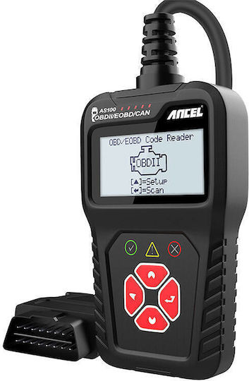 Ancel Fahrzeugdiagnosewerkzeug Digital OBD 2 mit mit Kabel