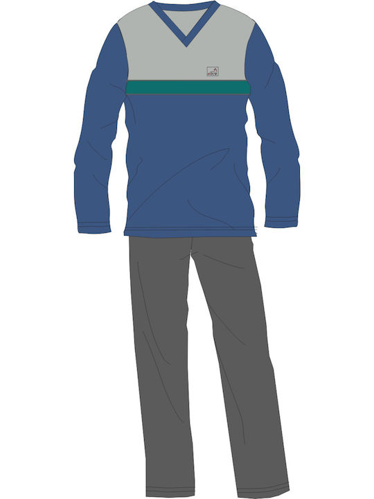 Dustin Men's Winter Pajamas Set Anthracite