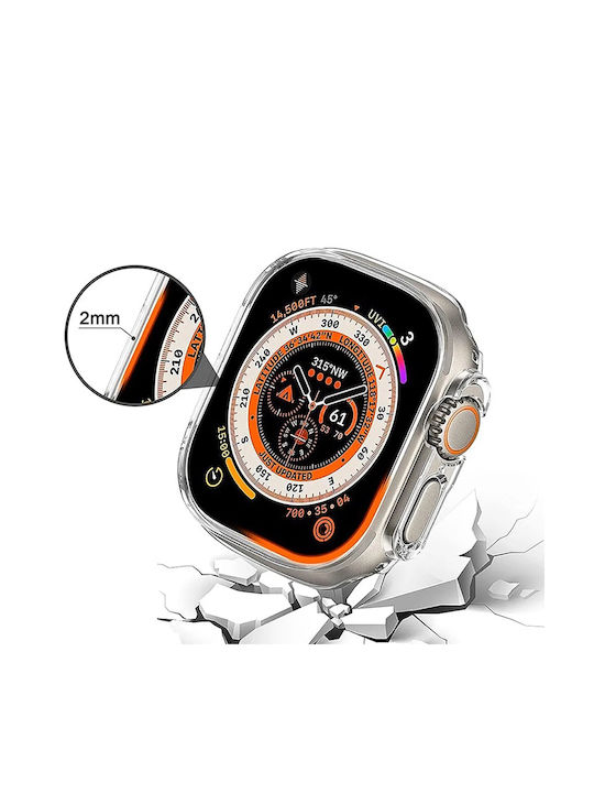 ANANK Πλαστική Θήκη με Τζαμάκι σε Μαύρο χρώμα για Apple Watch 41mm