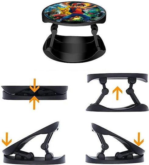Ash Ketchum & Pikachu Phone Holders Stand Stand Βάση Στήριξης Κινητού Στο Χέρι