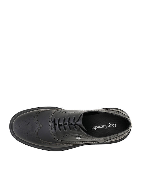 Santiago Men's Leather Dress Shoes Black
