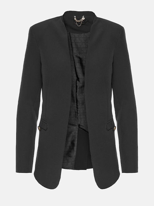 Lynne Women's Waisted Blazer Black