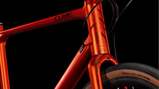 CUBE Nulane Pro 28" 2025 Πορτοκαλί Ποδήλατο Trekking με Ταχύτητες
