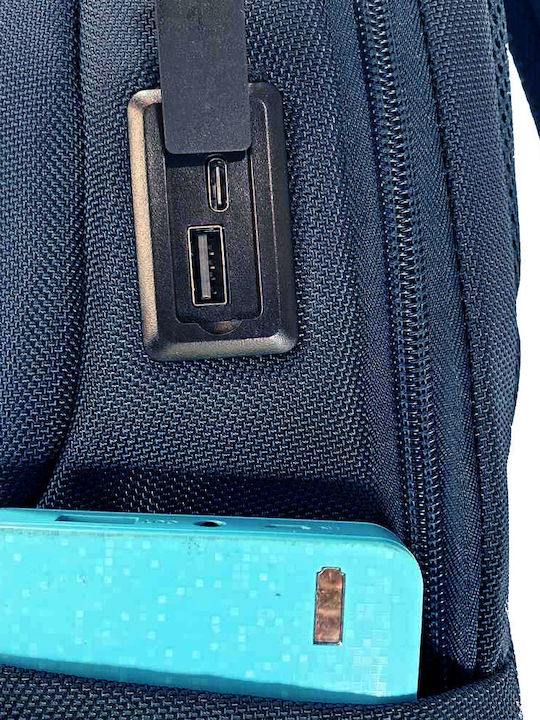 Beverly Hills Polo Club Backpack Waterproof Blue