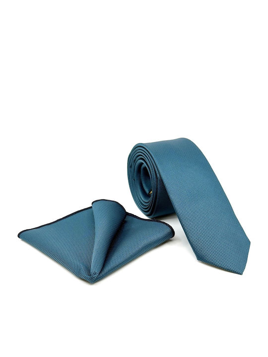 Legend Accessories Männliche Monochrome Krawatte in Hellblau Farbe