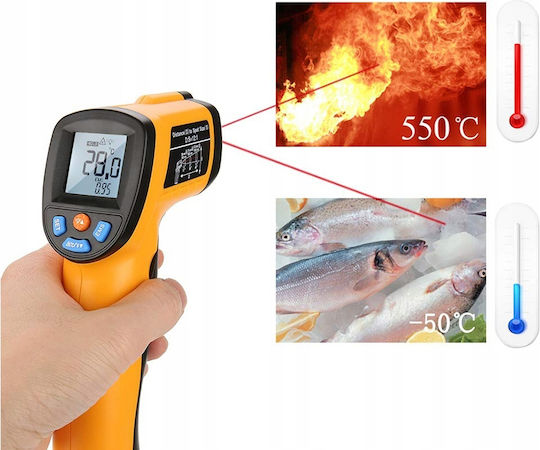 Verk Group Infrarot- und Laserthermometer für Temperaturen von 0°C bis 550°C