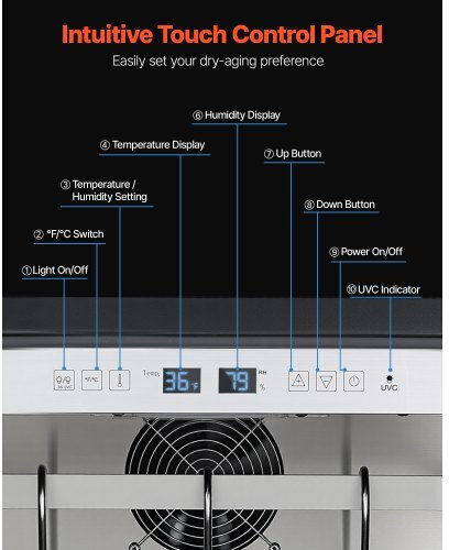 Vevor Dry Aging Fridge GSSCJ100LBS0U0Q21001V2