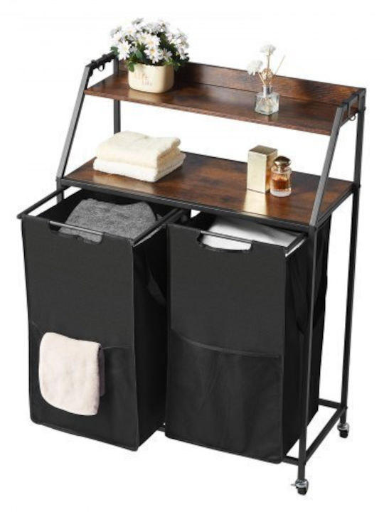 Vevor Laundry Basket Fabric Collapsible Black