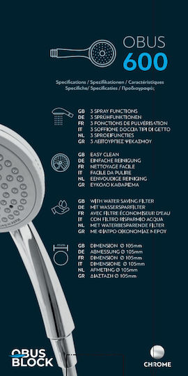 Handheld Showerhead with Filter