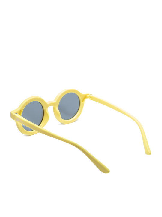 Luvlu Στρογγυλά Παιδικά Γυαλιά Ηλίου με Polarized Φακό Κίτρινα για 2-10 Ετών