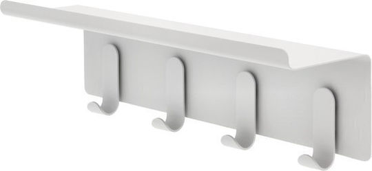 Zone Denmark Wall Hanger Metal 4 Hooks Gray 40x15x11.5cm