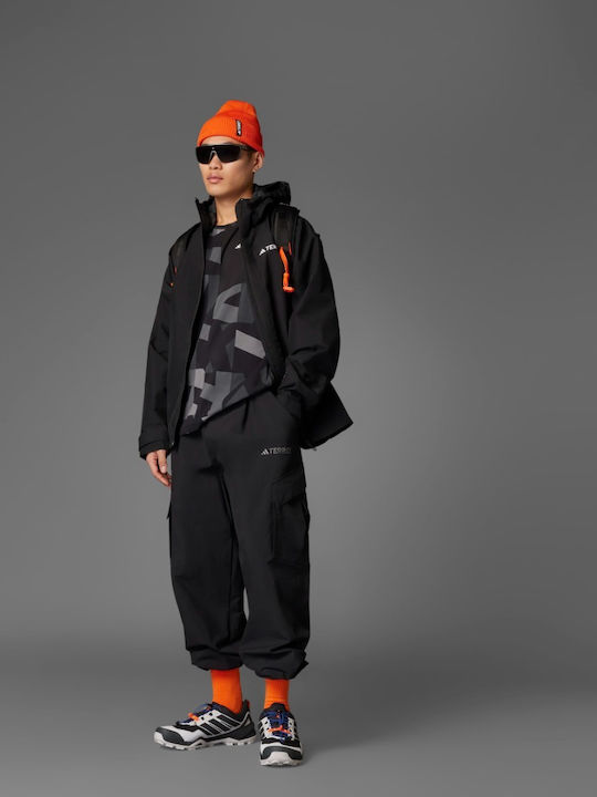 Cargo Bărbați Lung Pantaloni de drumeție Negru