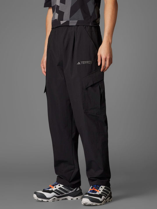 Cargo Bărbați Lung Pantaloni de drumeție Negru