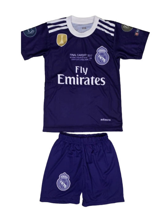 Kinder Fußballset Ronaldo Real Madrid Final Cardiff 16/17 Lila Balón De Oro Unisex Kinder Fj7776