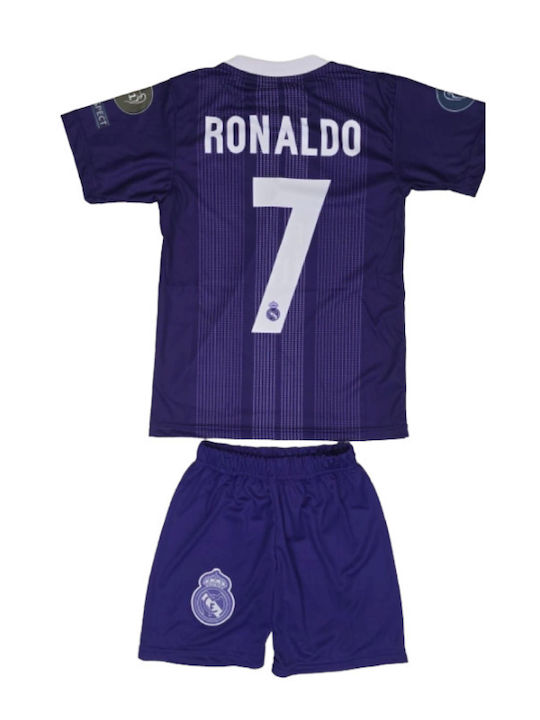 Kinder Fußballset Ronaldo Real Madrid Final Cardiff 16/17 Lila Balón De Oro Unisex Kinder Fj7776