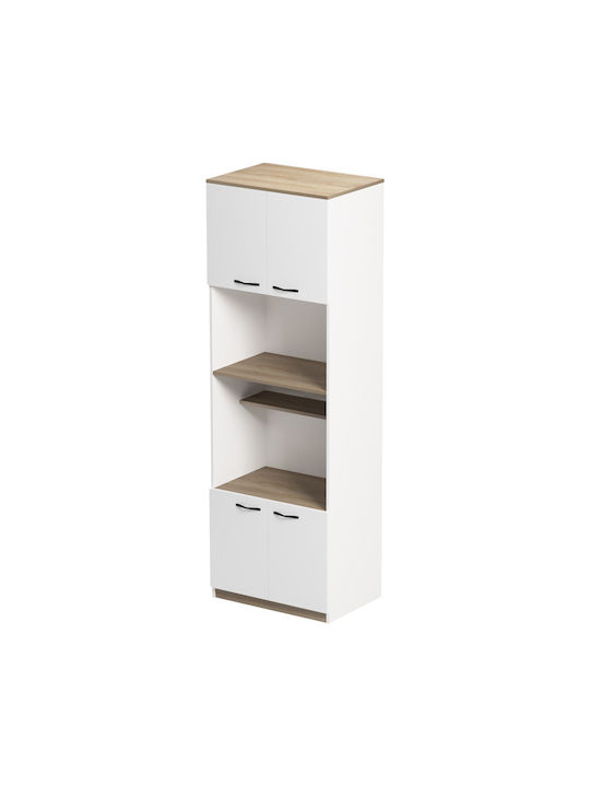 Rowan Floor Cabinet White-sonoma Shade 60x42x182cm