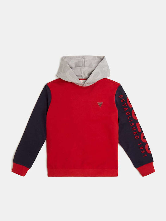 Kids Sweatshirt with Hood Red