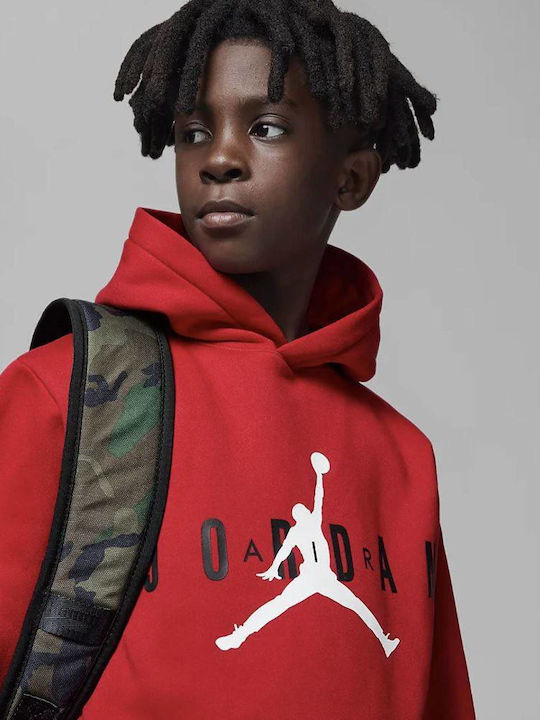 Kids Sweatshirt with Hood and Pockets Red