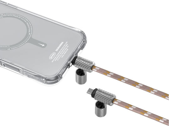 Skinarma Плетена USB 2.0 Кабел USB-C мъжки - USB-C мъжки 240W Бежов (SK-DYVE-CBLCC-BGE)