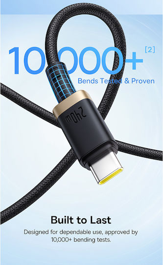 Baseus USB 2.0 Kabel USB-C männlich - USB-C 240W PD Gold 1m P10377803U03-00
