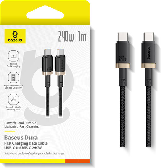 Baseus USB 2.0 Kabel USB-C männlich - USB-C 240W PD Gold 1m P10377803U03-00