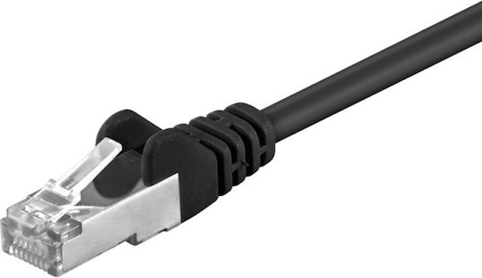Goobay F/UTP Cat.5e (Gigabit) Καλώδιο Δικτύου Ethernet 2m Μαύρο