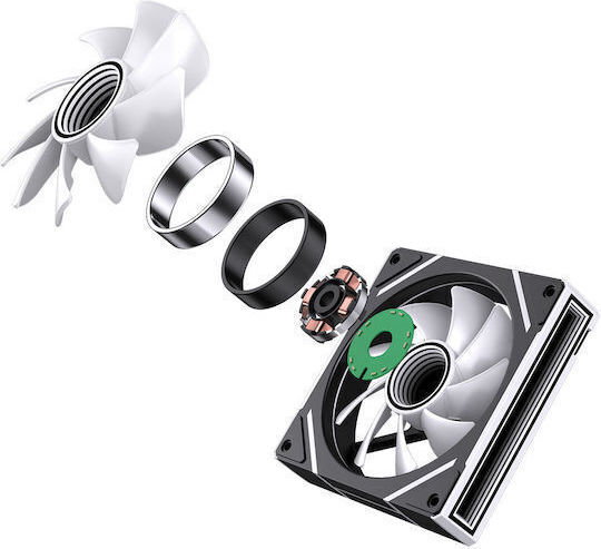 Monarch Gear Zephyrus Case Fan 120mm με RGB Φωτισμό και Σύνδεση 6-Pin 3τμχ