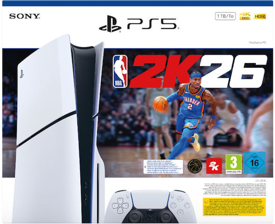 Sony PlayStation 5 Slim 1TB & NBA 2K26