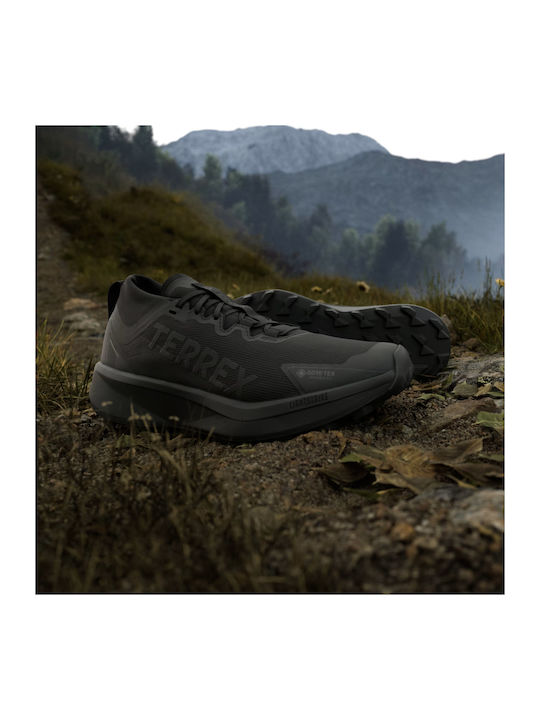 Terrex Agravic Gtx Sport Shoes Trail Running Waterproof with Gore-Tex Membrane Core Black