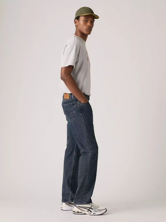 Men's Jeans Pants Relaxed Straight Fit Midnight Blue