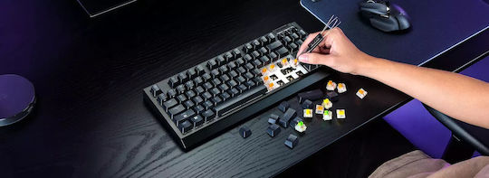Razer Blackwidow V4 Wireless Gaming Mechanical Keyboard Tenkeyless with Razer Orange Switches and RGB Lighting International English