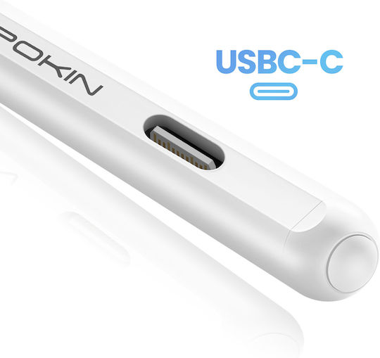 Apokin Ψηφιακή Γραφίδα Αφής με Palm Rejection για iPad Pro σε Λευκό χρώμα