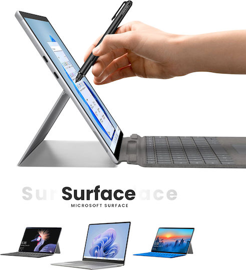 Apokin Stilou Tactil pentru Microsoft Surface Slim de culoare Negru