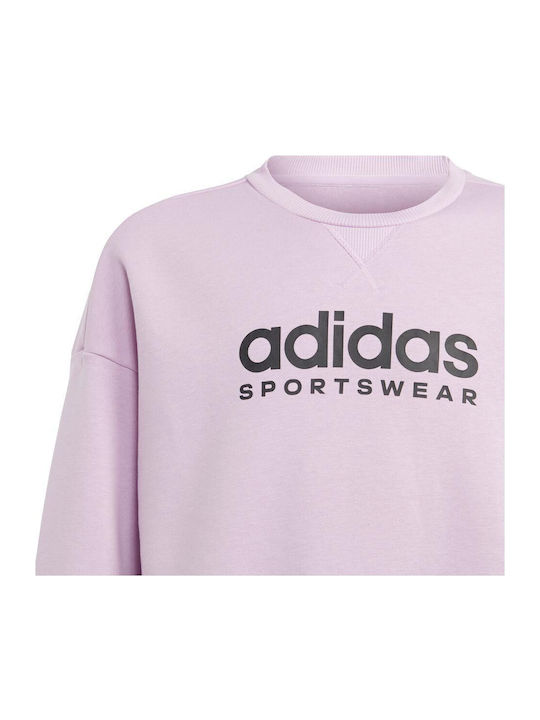 Kinder-Sweatshirt Lila Crew