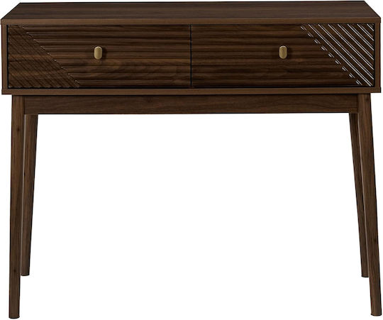 Tiffany Consolă Lemn cu oglindă Maro L100xL35xH80buc