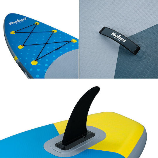 Rebel Aufblasbar SUP Board mit Länge 3.5m Blau