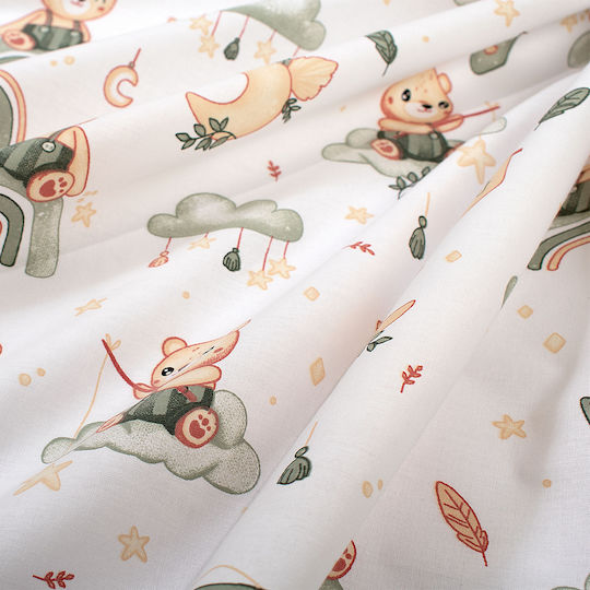 Dimcol Duvet Crib Cotton White 120x160cm