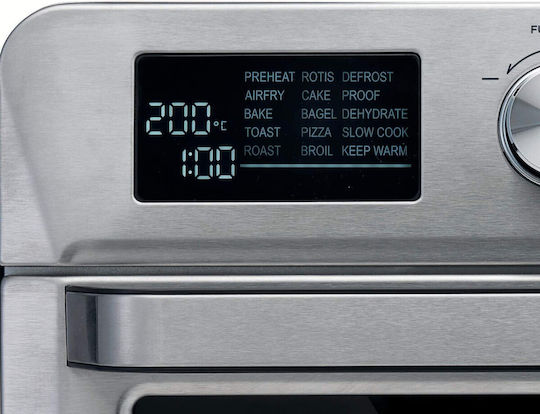 Ariete Electric Countertop Oven 25lt Without Burners with Air Inox
