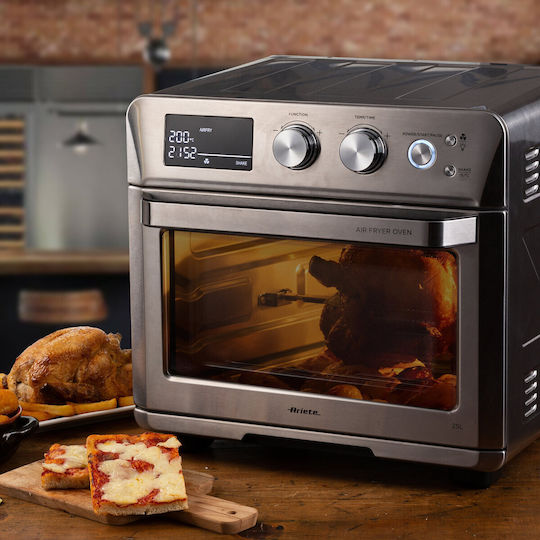 Ariete Electric Countertop Oven 25lt Without Burners with Air Inox