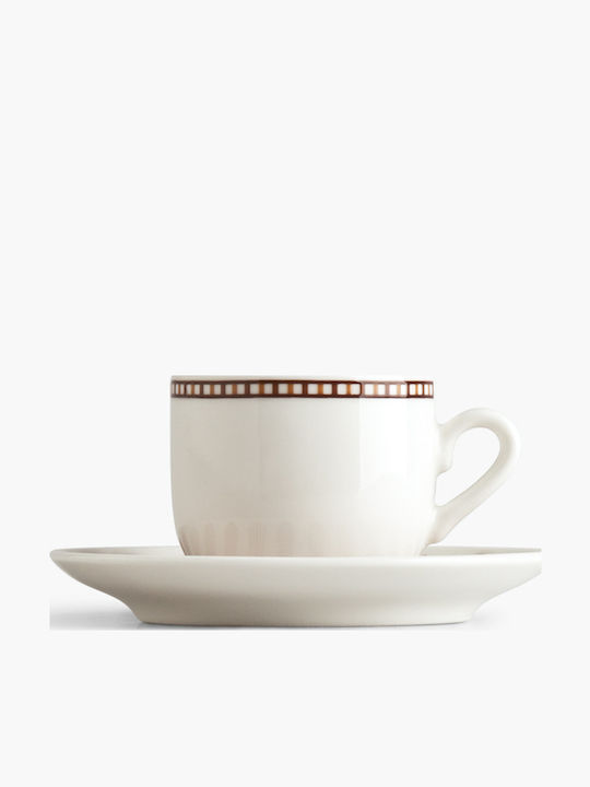 Ionia Mideia Cup Coffee Porcelain White 110ml