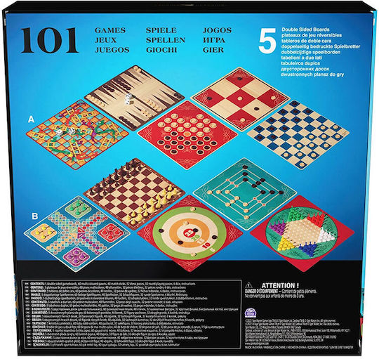 Joc de Societate 101 Board Games pentru 1+ Jucători 6+ Ani (EN) Spin Master