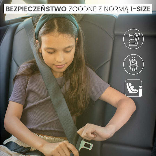 Caretero Jaguar Scaun Auto pentru Copii Scaun de mașină pentru copii i-Size cu Isofix Gri