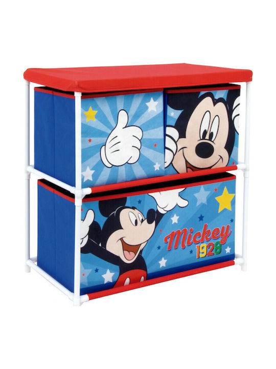 Arditex Σύστημα Αποθήκευσης Παιχνιδιών Mickey Mouse Μπλε 53x30x60cm