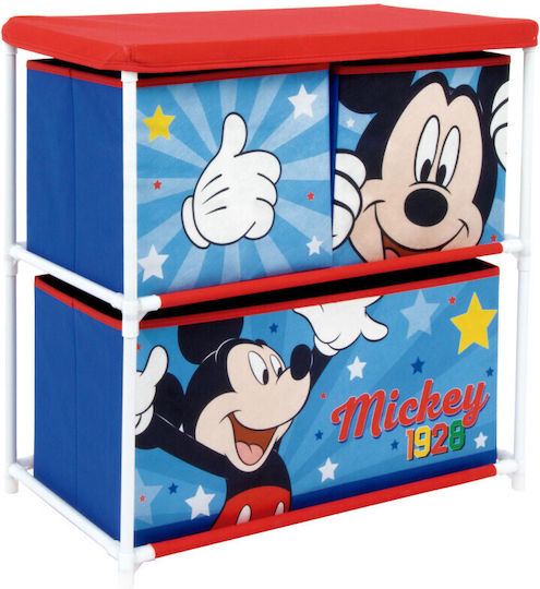 Arditex Σύστημα Αποθήκευσης Παιχνιδιών Mickey Mouse Μπλε 53x30x60cm