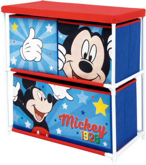Arditex Σύστημα Αποθήκευσης Παιχνιδιών Mickey Mouse Μπλε 53x30x60cm