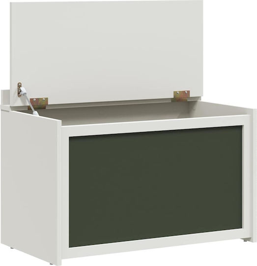 vidaXL Kinder Aufbewahrungsbox aus Holz Weiß 73x33x55cm 1Stück