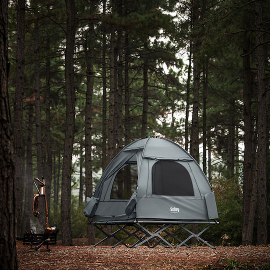 SoBuy Σκηνή Camping Igloo Γκρι για 2 Άτομα 193x145x188εκ.