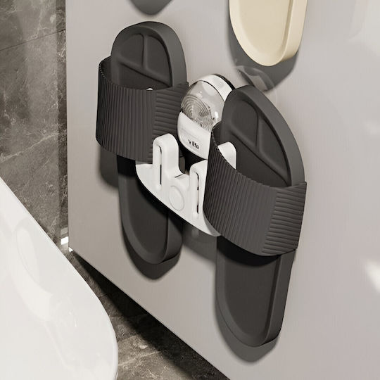 Suport Pantofi Home Flippy Montare Pe Perete Cu Adeziv Fără Găurire 11.6x11x4.8cm Alb
